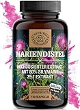 Mariendistel Kapseln -1500mg je Tagesdosis - WICHTIG: 25:1 Extrakt...