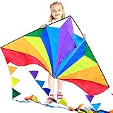 HONBO Kinder Drachen Große Delta Kites für Kinder und Erwachsene für...