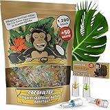 CocoFilter® Zigarettenfilter Aufsatz AntiTox® [1.200 + 50 Filter] -...