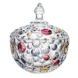 auons Bonbonglas Mit Deckel, Colorful Kristall SüßIgkeiten Glas,...