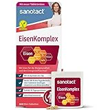 sanotact Eisen Komplex Mini-Tabletten • 100 Mini Eisentabletten Vegan •...