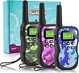 Walkie Talkie für Kinder, Geschenke 3-12 Jahre, Jungen, Mädchen, 3 km...