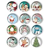 12Stk Weihnachtsdeko Kühlschrankmagnete Weihnachtsanstecker...