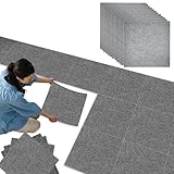 JCRWXP 12 Stück Teppichfliesen Selbstklebend, 30 x 30 cm rutschfeste...