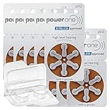 60x Varta Power One 312 Hörgerätebatterien 10x6er Blister PR41 Braun...