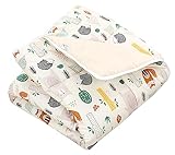 TupTam Krabbeldecke für Baby 120x120 cm - Gepolsterte Spieldecke Baby...