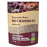 LOOV Bio Buchweizengrütze glutenfrei, 1 kg, roh, nicht wärmebehandelt,...