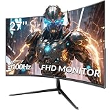 CRUA Curved Gaming Monitor 27 Zoll 100Hz, Full HD 1920 * 1080P 1800R,...