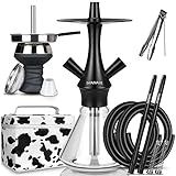 IVANAVI Mini Shisha Set 2 Schläuche 2 Anschlüsse | Klein Shisha...