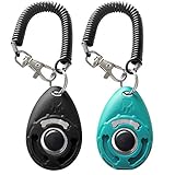 Pet Training Clicker with Wrist Strap - Dog Training Clickers (New Black +...