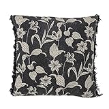 Bloomingville Mali Kissen aus recycelter Baumwolle mit Blumen aufdruckt in...