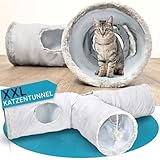 PFOTENGUT® Katzentunnel XXL [für kleine und große Katzen] - robuster...