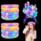 HONPHIER 12 Stück Leuchtendes Pop Röhren Sensorisches Spielzeug LED...
