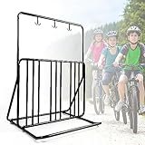 KARAT Fahrradständer bis 4 Fahrräder Radständer mit 3 Doppelhaken...