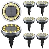 LuJasi Solar Bodenleuchte, Solar Gartenleuchten für Außen IP65...