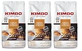 3x Kimbo Espresso Crema Intensa Kaffeebohnen Mitteldunkle Röstung Ganze...