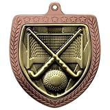 Trophy Shack Ltd Cobra Feldhockey-Medaille, Bronze, 75 mm