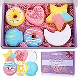 MAQUITA Badebomben Geschenkset,6Pcs Badekugeln Geschenke für Frauen,...