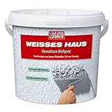 Lugato Weisses Haus Kunstharz Rollputz - Körnung 0,5 mm 8 kg