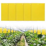 Juguta 30 Gelbtafeln Klebrige Insektenfallen,KirschmadenFalle,Gelbstecker...