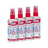 SOS Desinfektions-Spray, 4 x 100 ml Sprühflasche, Handdesinfektion gegen...