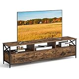 VASAGLE TV-Schrank, Lowboard für Fernseher bis zu 80 Zoll, 178 cm lang,...