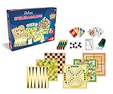 Noris 606111237 - Deluxe Spielesammlung mit Spielen wie Mau Mau, Mühle,...