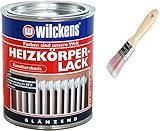 Heizkörperlack weiss inkl. Pinsel zum Auftragen von E-Com24...
