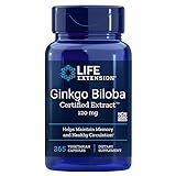 Life Extension Ginkgo biloba Extract (Ginkgo-Extrakt), 120mg, 365 vegane...