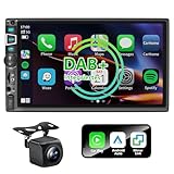 7 Zoll Doppel Din Autoradio mit drahtlosem CarPlay & Android Auto,...