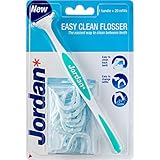 Jordan Easy Clean Flosser, 1 Halter + 20 Refills Zahnseidenköpfe...