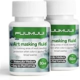 Fuumuui Aquarell Maskiergummi Flüssig - 80ml (2 Flasche) - Trocknet...