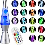 Soarling 14.5' Lavalampe, Art Deco Retro Lampe mit 17 RGB Farben &...