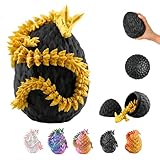 3D Drache im Ei – Drachenei mit Drache 36 cm Figur | 12 cm Großes Ei |...