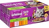 Whiskas 1+ Katzenfutter Tasty Mix Chef´s Choice in Sauce, 40x85g (1...