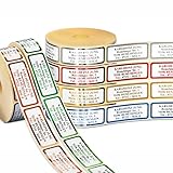 500 geprägte Adressaufkleber, Adressetiketten de-Luxe CLASSIC mit...
