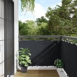 Buzaza Garten-Sichtschutz Anthrazit 800x90 cm PVC Sichtschutz FüR Den...