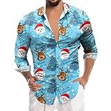 Generisch Herren Hemd Weihnachtshemd Für Herren - Herren-Weihnachtshemd...