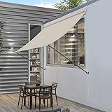 pro.tec Markise 'Malaga' 300 x 120 cm Sandfarben Witterungsbeständig...