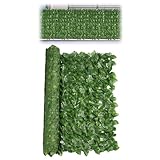 Künstliche Efeu-Sichtschutz-Rollen – Kunstblätter, Sichtschutzzaun,...