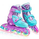 Locavun Verstellbare Inline-Skates für Mädchen, Jungen, Kinder mit...