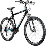 F.lli Schiano Men's Range Mountainbike, Schwarz-Blau, 26 Zoll