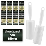 Fusselrolle Tierhaare 600 Blatt VonBueren | 2 Abroller + 2 Hüllen |...