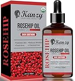 Kanzy Hagebuttenöl Kaltgepresst 100% Rein 50ml Rosehip Oil Wildrosenöl...
