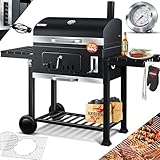 KESSER® Grill Grillwagen XXL Holzkohlegrill mit Deckel, Rädern,...