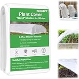 Gartenvlies Frostschutz Folientunnel Kit, 3X10M Pflanzenvlies...