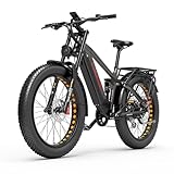 Dukawey Silvertip8 E-Bike Herren 26 Zoll Elektrofahrrad mit 52V 20Ah Akku,...