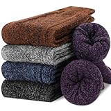 EBMORE Damen Merino Thermosocken Wollsocken Warme Wandersocken Wolle Socken...