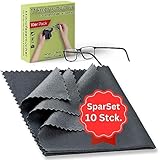 PUTZHELD® 10 x Brillenputztuch Microfaser Optikerqualität,...