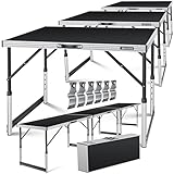 KESSER® Multifunktionstisch Profi 3- teilig, 100 x 60 cm, Tapeziertisch...